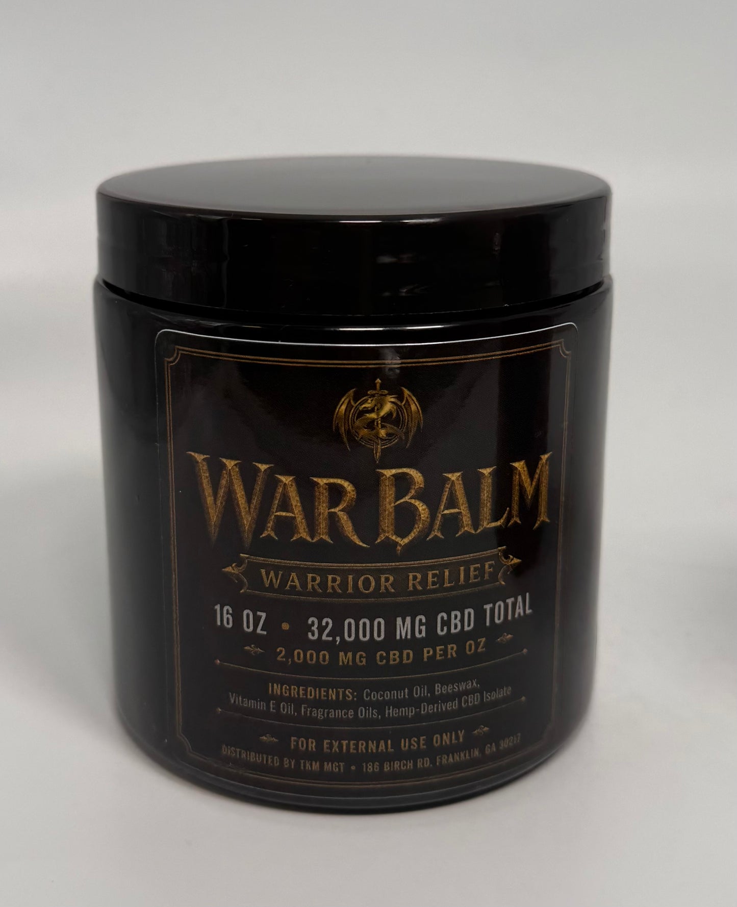DragonSlayer War Balm - High-Potency CBD Balm | 2,000 MG Per Oz