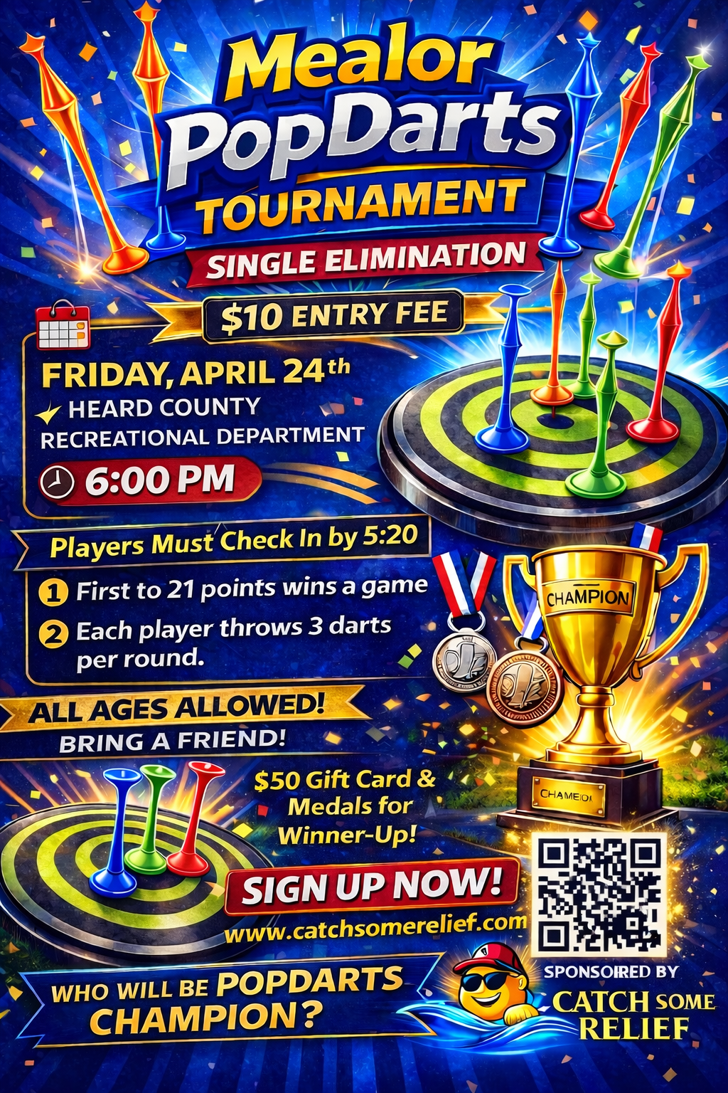 Mealor Pop Dart Tournament
