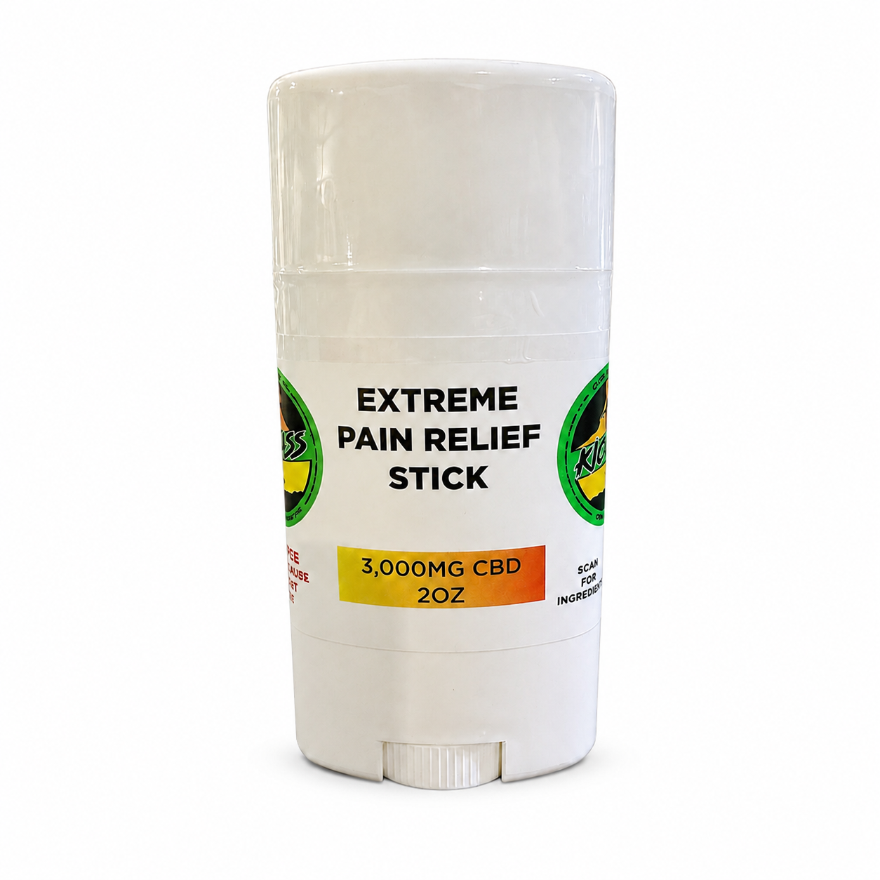 KICKASS EXTREME Pain Relief Stick 2 oz with 3,000mg CBD