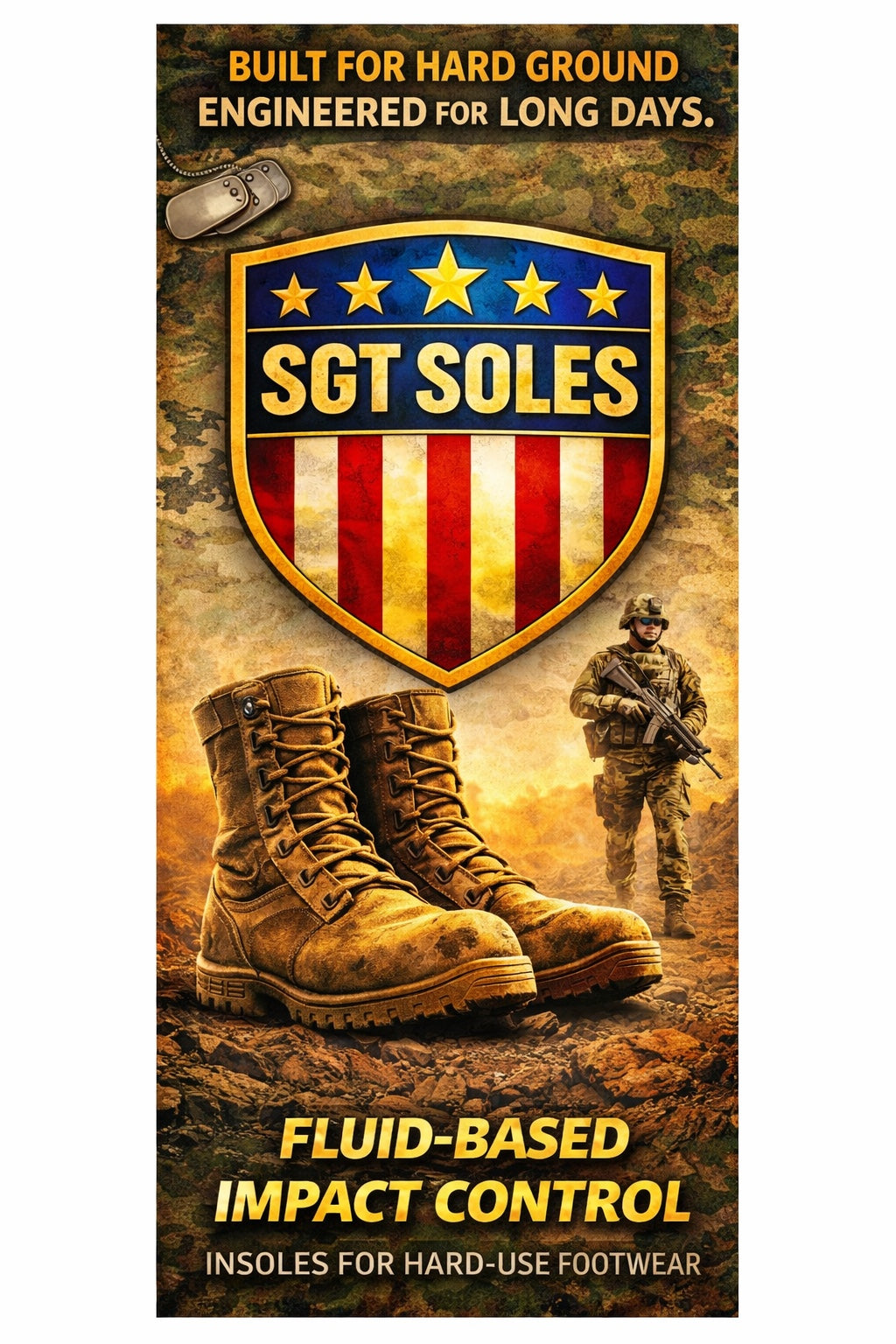 SGT Soles built for hard ground and engineered for long days